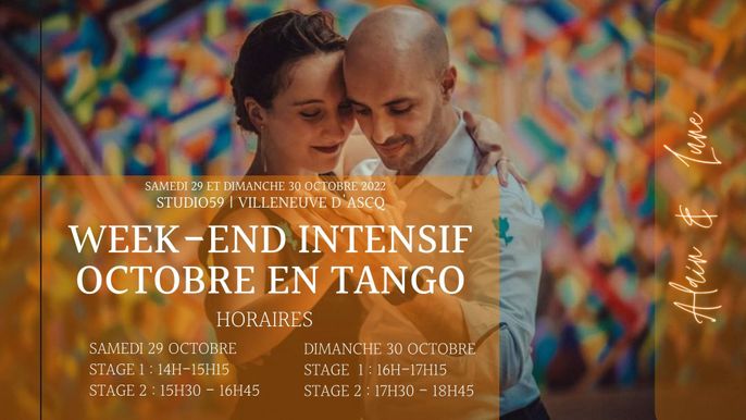 Week-end intensif Octobre en tango